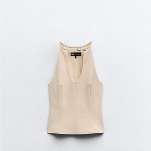 Zara stretch halter top